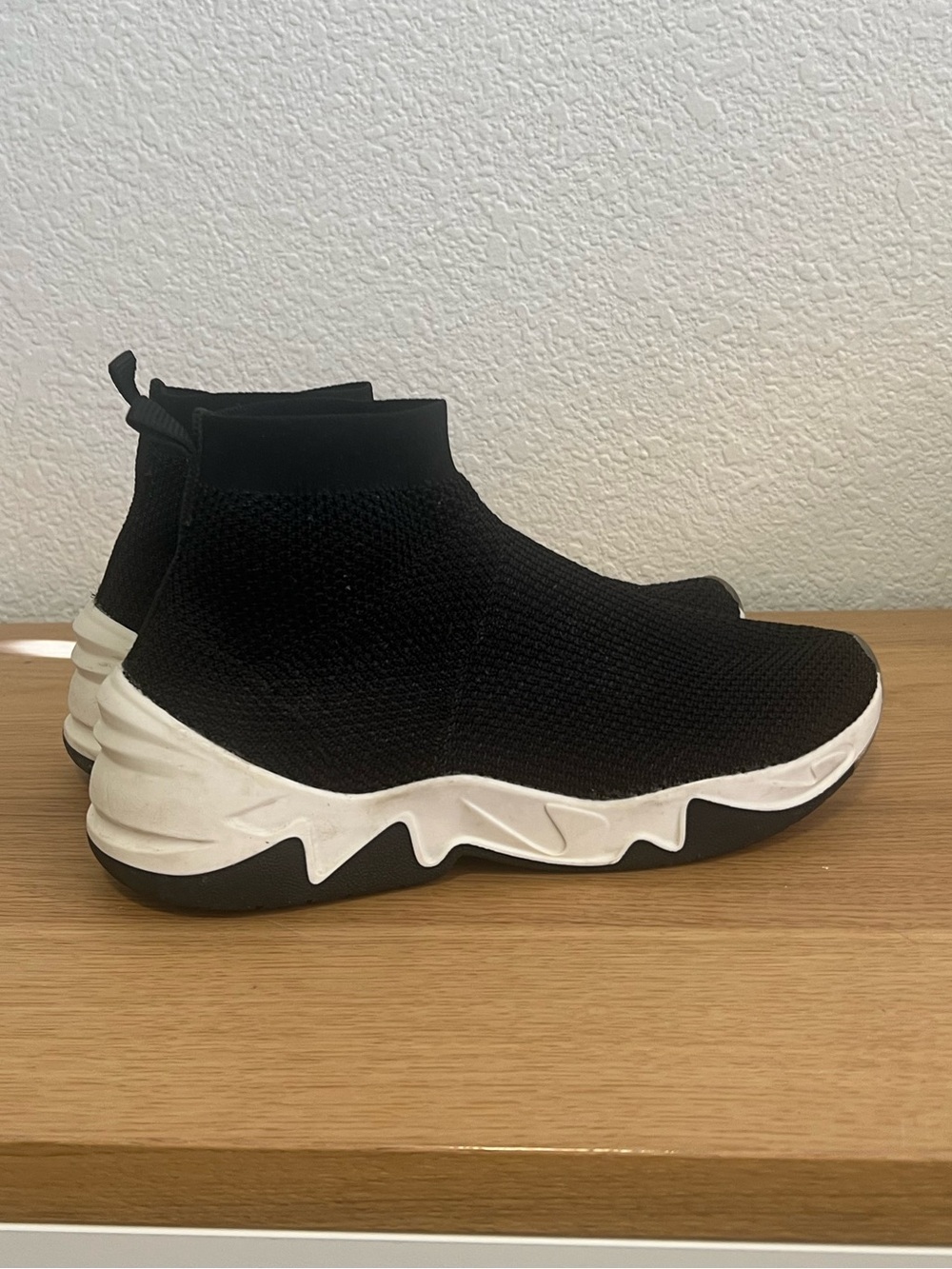 Bershka black sock sneakers